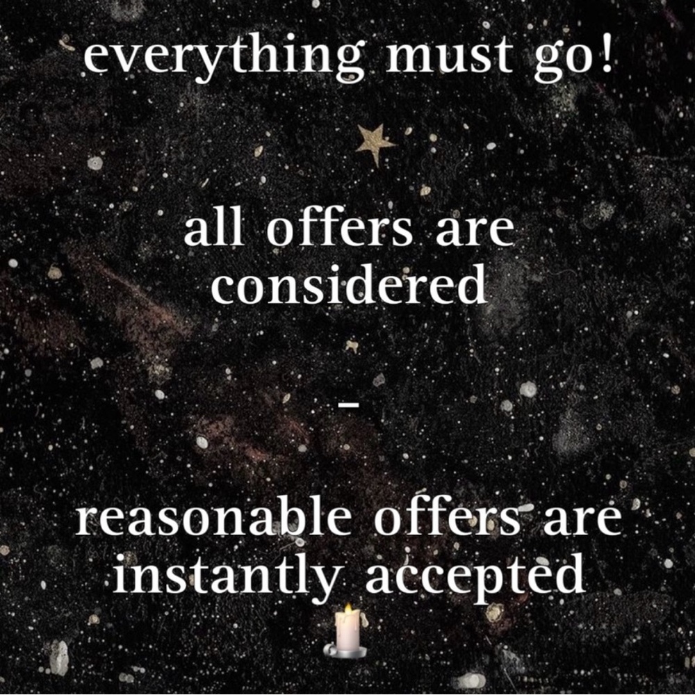 All reasonable offers accepted.